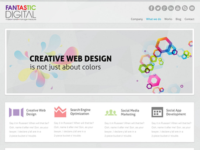 Fantastic Digital design digital marketing agency user interface website design