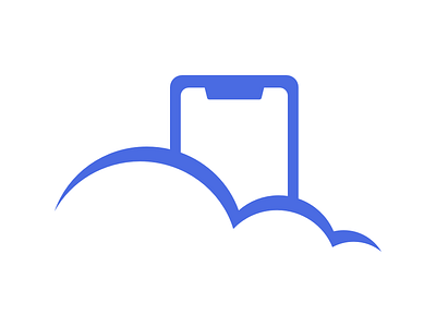 Mobile and Cloud logo concept branding cloud logo mobile