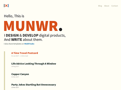 Munwr Homepage