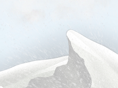 Snow Mountain art digital art illustration mountain procreate snow