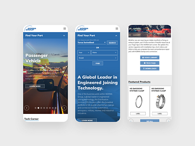 NORMA America's - Mobile design graphic design interactive design redesign responsive ui ux web design