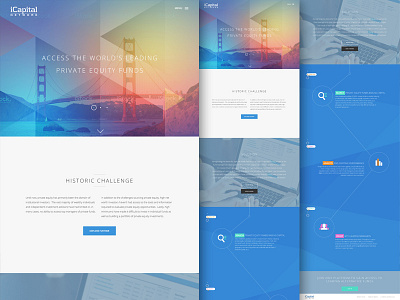 Private Equity Funds redesign responsive ui ux web design