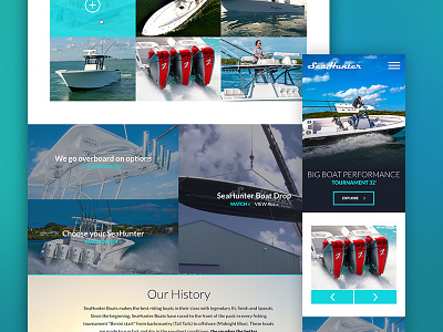 High Tide redesign responsive ui ux web design