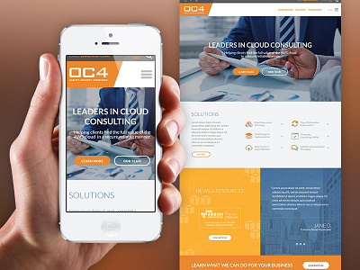 Cloud Consulting redesign responsive ui ux web design