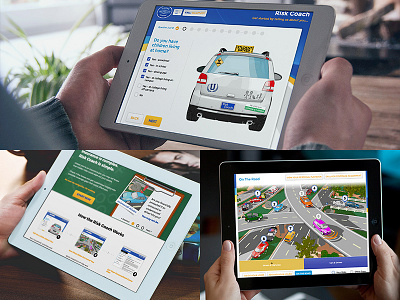 Risk Coach app responsive tool ui ux web design