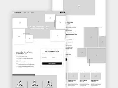 Catch & Release Wireframe photoshop redesign wireframe responsive sketch ui ux web design