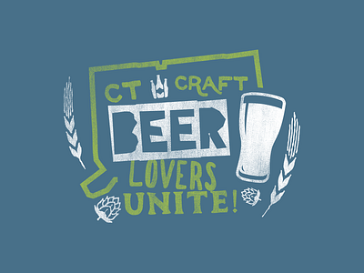 CT Beer Community beer branding design logo typography vector