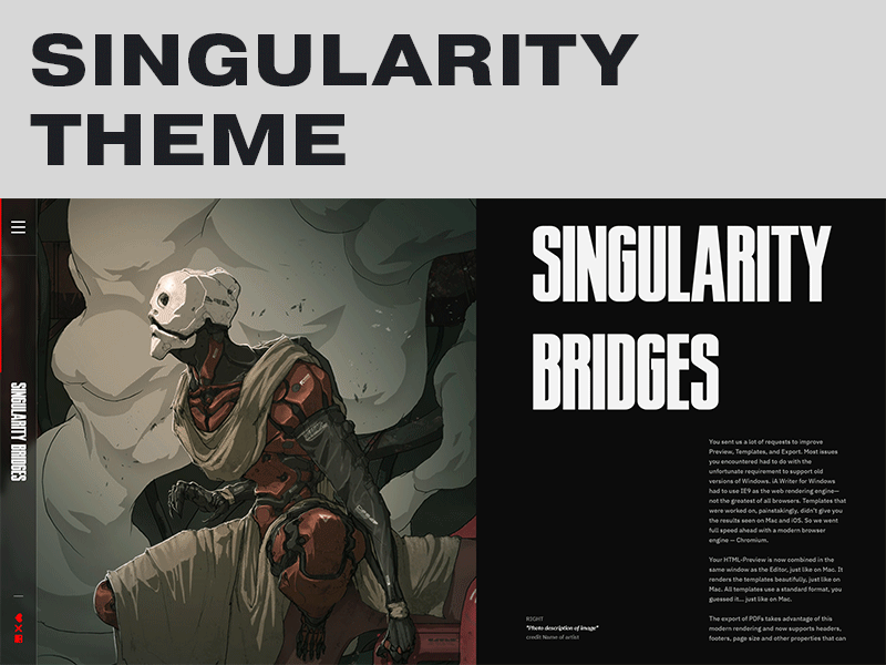 Singularity Theme #00 book branding design grid illustraion minimal theme webdesign website design