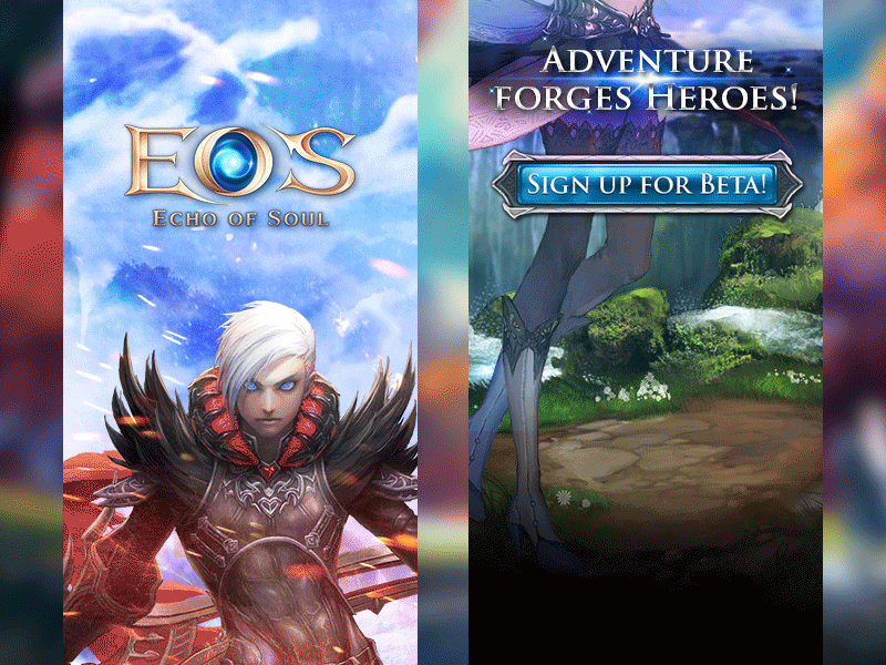 Echo Of Soul - Painted Banner advertisment aeria banner echo of soul eos game games painting polishing ps sfx