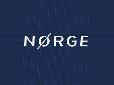 Norge logo on grid