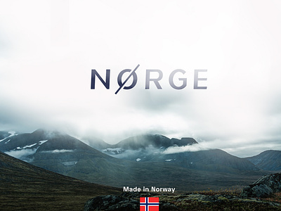 Norge visual key visual minimal natural raw scandinavian