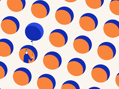 Republic of Patterns 1 ballon creep dots illustration party pattern