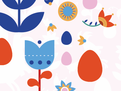 Folk Art art chicken design e commerce egg flowers folk art illustration pattern rooster