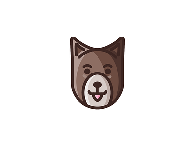 Dog animals dog flat icon illustration simple