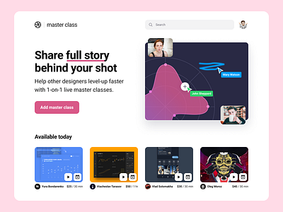 Dribbble masterclass idea best designer dribbble idea learning level up live masterclass personal brand share skills