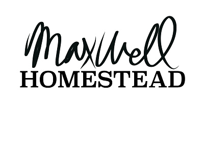 Maxwell Homestead, 2020 bold brand branding homestead logo logos manly masculine maxwell rough srong tough