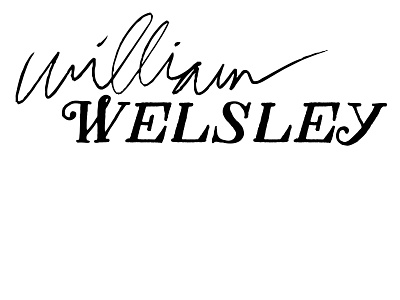 William Welsley, 2018 brand branding carefree careless drawn easy free hand hand drawn handwriten logo logos script style welsley william