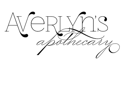 Averlyn's Apothecary, 2016 antique apothecary averlyns brand brands branidng female feminine logo logos style vintage
