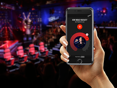 The Voice Playalong Game app playalong game rating slider the voice ui ux
