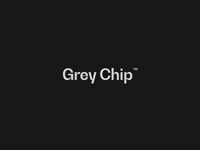 Grey Chip Investments branding design illustrator logo minimal typography