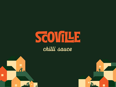 Scoville Chilli Sauce branding design illustration illustrator logo packaging vector