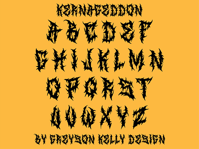 KERNAGEDDON FONT