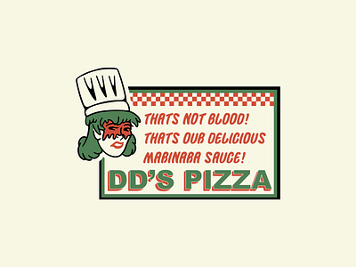 DD's Pizza branding design graphic design illustration logo manga pizza pizza art pizza logo
