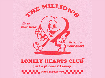 The Million's Badge Design branding design graphic design heart illustration logo vintage design