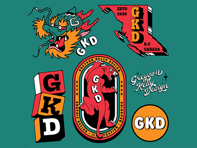 GKD branding design flash sheet graphic design illustration logo logo sheet