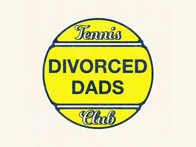 Divorced Dads Tennis Club branding design graphic design illustration logo tennis logo