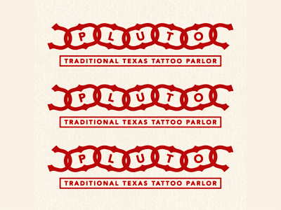 Pluto Tattoo branding design graphic design illustration logo vintage design vintage logo