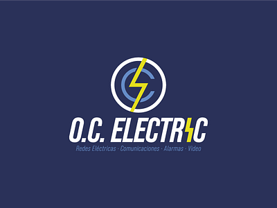 OC Electric adobe brand branding d2 graphic design illustrator logo logodesign vector wacom