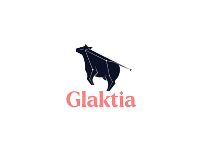Glaktia adobe branding constellation cow d2 design graphic design identity illustrator logo milk naming space stars universe wacom