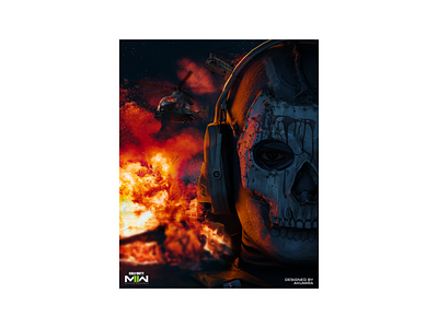 Call of Duty: Modern Warfare II - Ghost Artwork art artwork csgo design esport esports gaming graphic design illustration inspire logo poster valorant wallpaper warzone