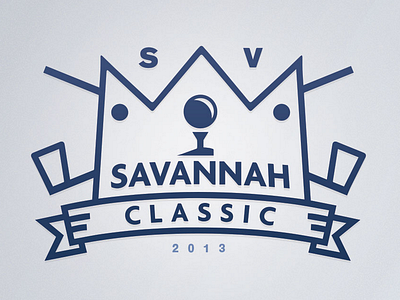 Savannah Classic Crest/Logo ball classic clubs crest crown golf golf ball logo