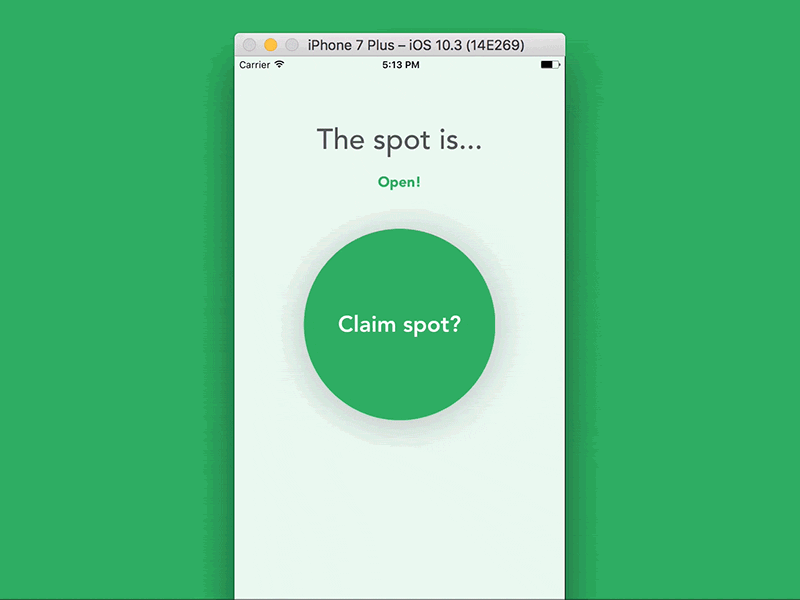 Spot (app) - primary interaction