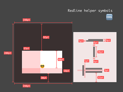 Redline Helper Symbols (sketch) free freebie redline sketch symbols tool