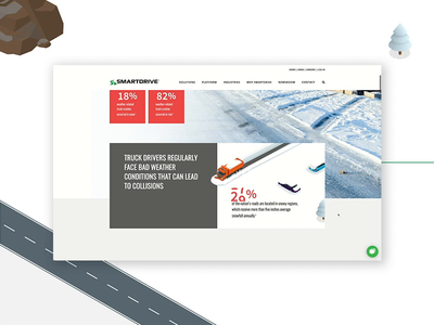 SmartDrive Landing Pages design infographic landing page ui ux web website design