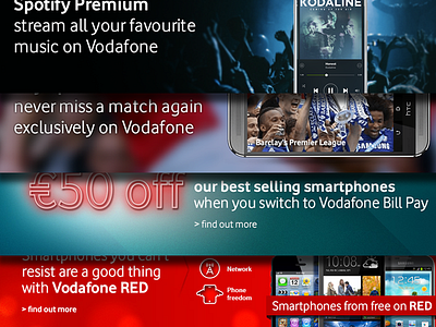 Vodafone.ie homepage banners