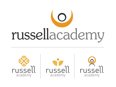 Russell Academy identity identity logo