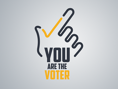 You are the voter identity identity logo