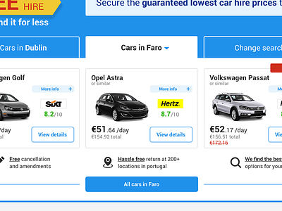 New one way flight segementation - A/B test cross sell online segementation ui ux web www