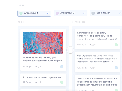 Kanban exploration animation app cards concept data drag and drop interaction kanban motion protopie tasks ui userexpereince ux