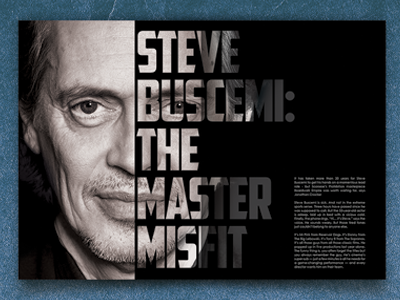 Steve Buscemi Editorial Spread