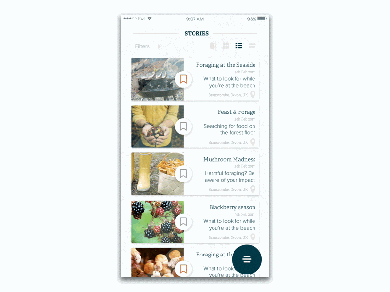 Menu Animation animation app circular food ios menu prototype ui ux