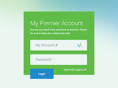 Bank Login Form account bank design form login secure ui ux