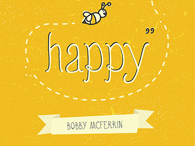 Don't worry be happy bobby mcferrin font greeting card handwritten happy preview typeface typography