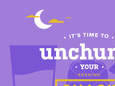 Microsite Snippet evening illustration microsite midnight night sans serif slab typography