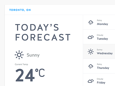 Weather App UI app climate dripicons forecast iconset sketch temperature typography ui ux weather widget