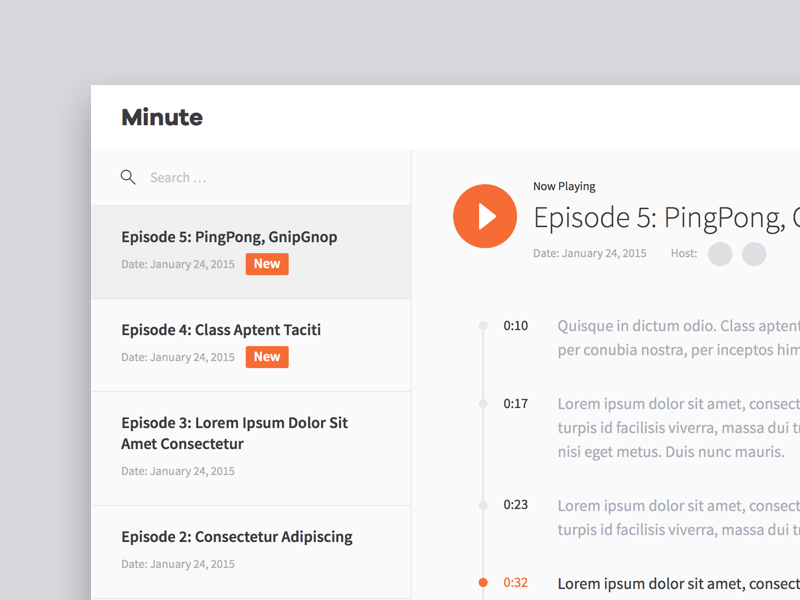 Myplanet Minute play timeline transcript audio player myplanet episode show talk radio minute